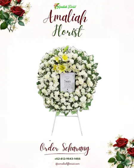 Krans Bunga Duka Pengabuan